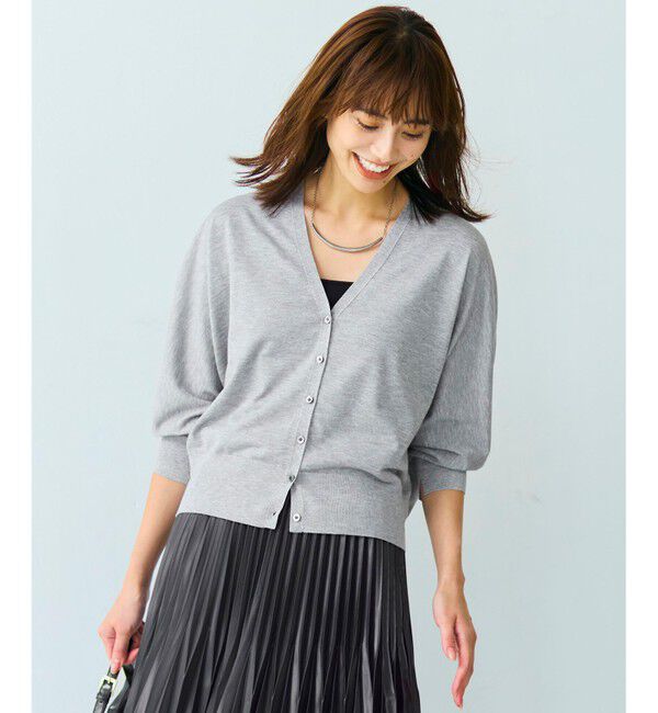 23区「【洗える】オータムシャイニー ニットカーディガン」|カーディガン|ﾗｲﾄｸﾞﾚ