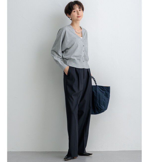 23区「【洗える】オータムシャイニー ニットカーディガン」|カーディガン|