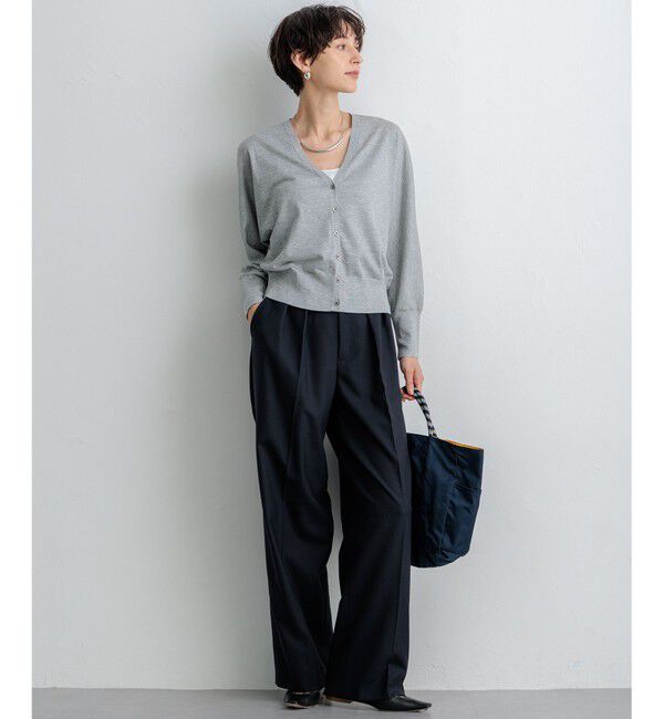 23区「【洗える】オータムシャイニー ニットカーディガン」|カーディガン|