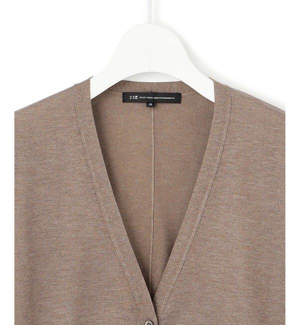 23区「【洗える】オータムシャイニー ニットカーディガン」|カーディガン|