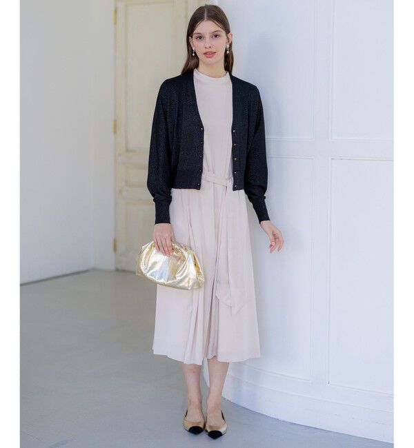 23区「【APPLAUDIR】コンパクト ドルマンスリーブ ラメカーディガン」|カーディガン|