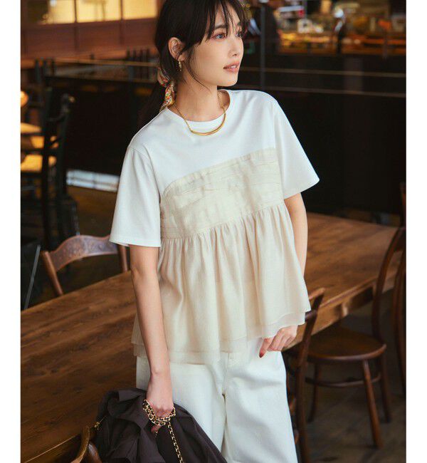 23区「【SLOW/一部店舗限定】LIGHT DENIM バレルワイド パンツ」|デニム|