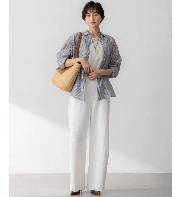 23区「【SLOW/一部店舗限定】LIGHT DENIM バレルワイド パンツ」|デニム|