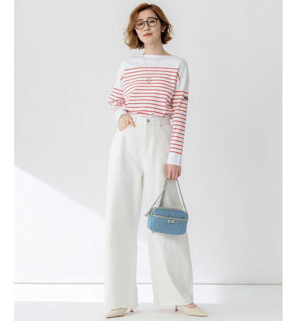 23区「【SLOW/一部店舗限定】LIGHT DENIM バレルワイド パンツ」|デニム|