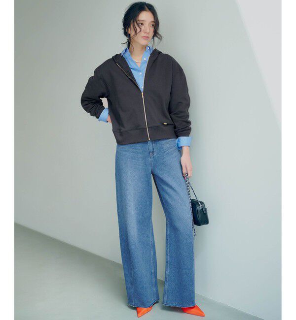 23区「【SLOW/一部店舗限定】LIGHT DENIM バレルワイド パンツ」|デニム|