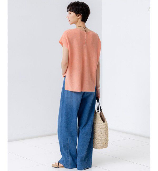 23区「【SLOW/一部店舗限定】LIGHT DENIM バレルワイド パンツ」|デニム|