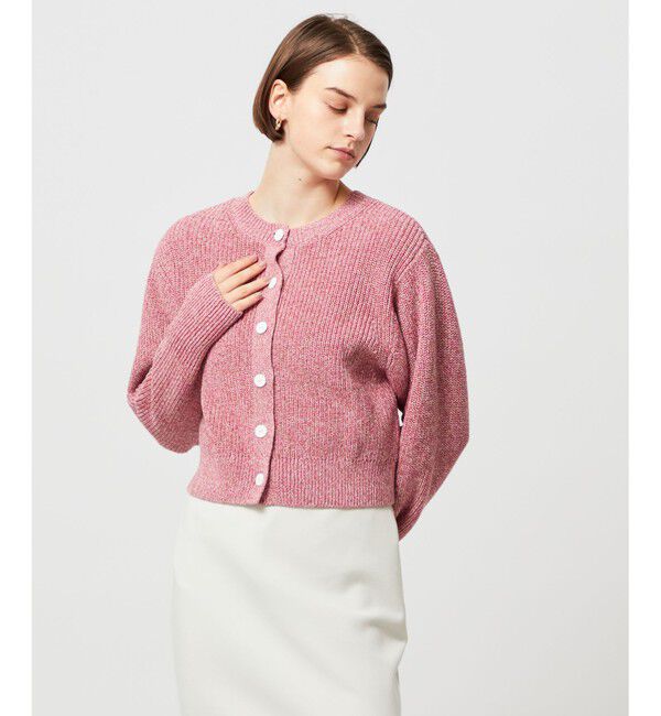 BEIGE,「LUCAS / ショート丈ニット」|カーディガン|Pink MIX