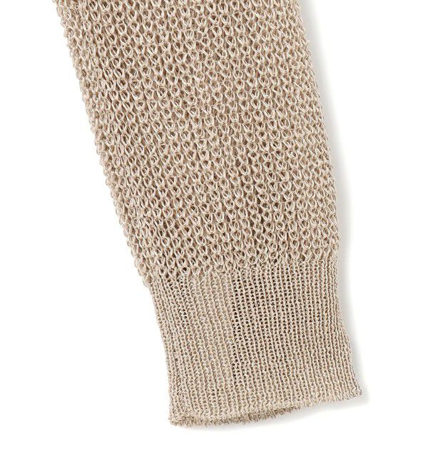 BEIGE,「【洗える】OPTICAL / ペーパーヤーンVネックロングカーディガン」|カーディガン|