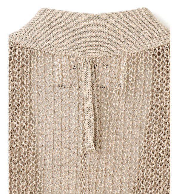 BEIGE,「【洗える】OPTICAL / ペーパーヤーンVネックロングカーディガン」|カーディガン|