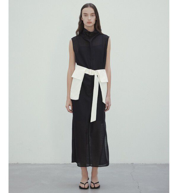 BEIGE,「【洗える】BERNARD / リネンワイドポケット付きラップベルト」|ベルト|