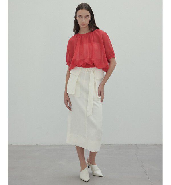 BEIGE,「【洗える】BERNARD / リネンワイドポケット付きラップベルト」|ベルト|