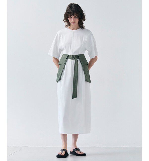 BEIGE,「【洗える】BERNARD / リネンワイドポケット付きラップベルト」|ベルト|