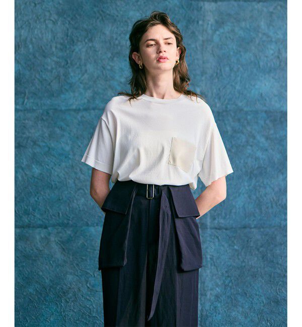 BEIGE,「【洗える】BERNARD / リネンワイドポケット付きラップベルト」|ベルト|