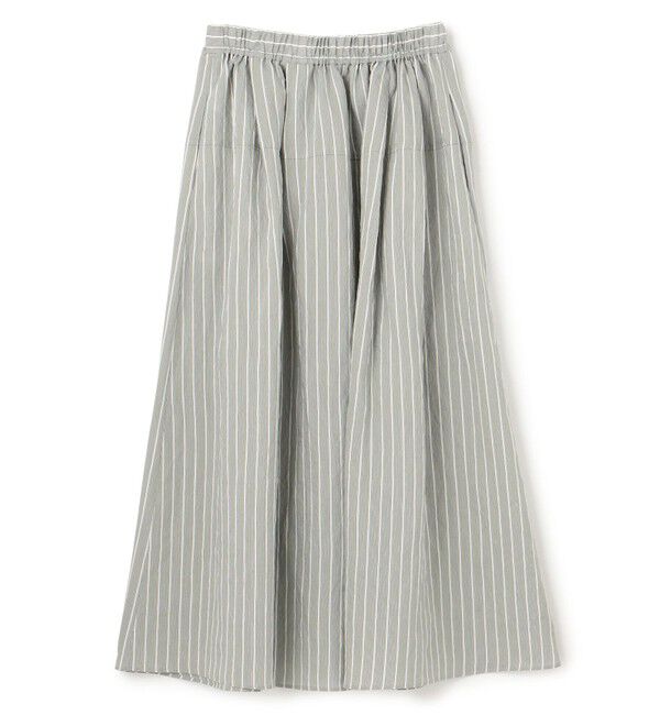 BEIGE,「【洗える】FREESIA / イージーウエストストライプフレアスカート」|スカート|