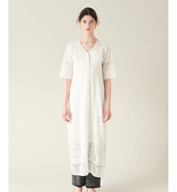 GRACE CONTINENTAL「コンビレースVネックワンピース」|ワンピース|