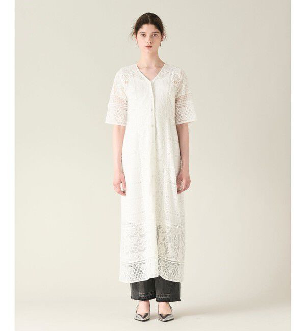 GRACE CONTINENTAL「コンビレースVネックワンピース」|ワンピース|