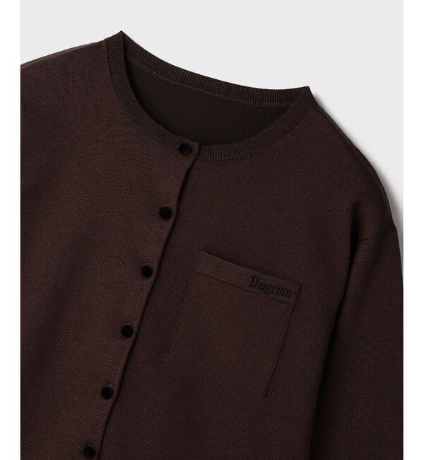 Diagram「バイカラーロゴニットカーディガン」|カーディガン|