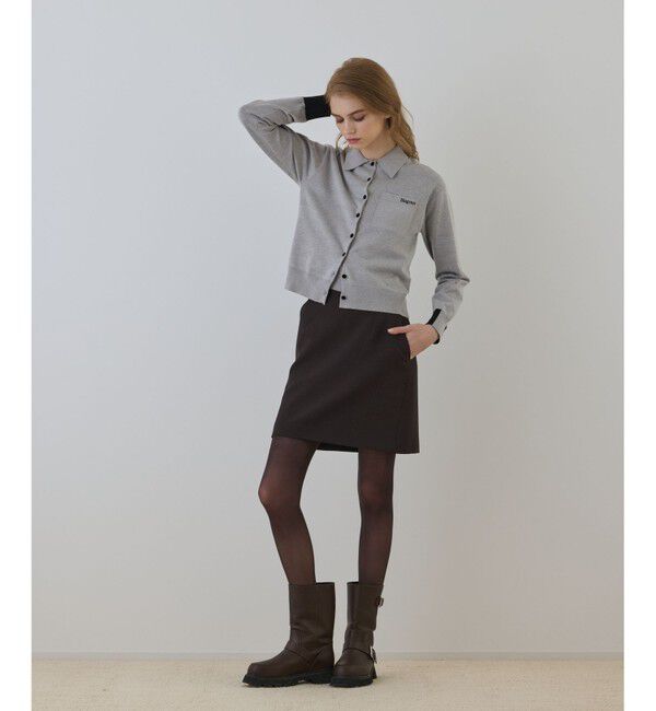 Diagram「バイカラーロゴニットカーディガン」|カーディガン|