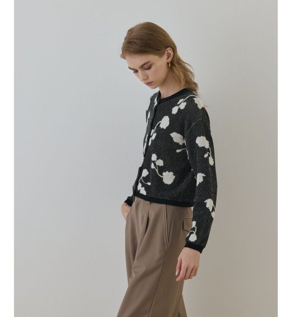 Diagram「フクレジャガードニットカーディガン」|カーディガン|ブラック