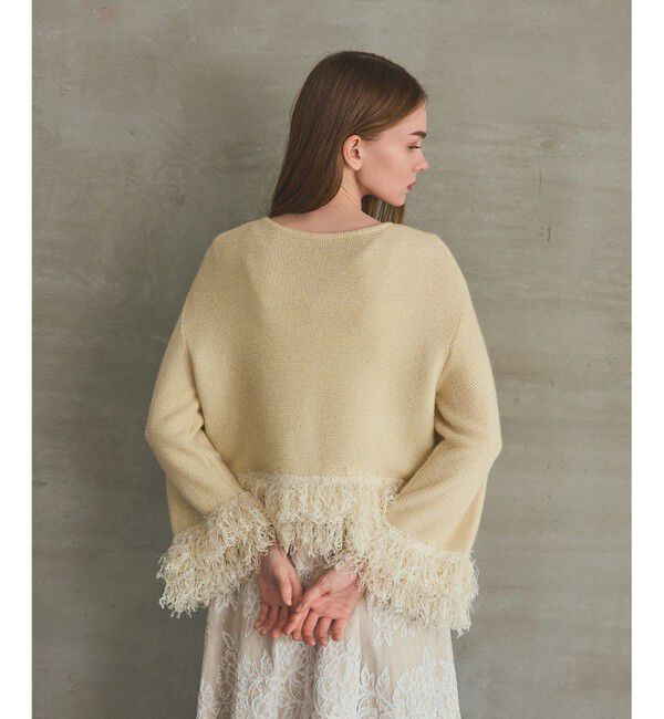 Grace Class「ラメフェザーフリンジカーディガン」|カーディガン|