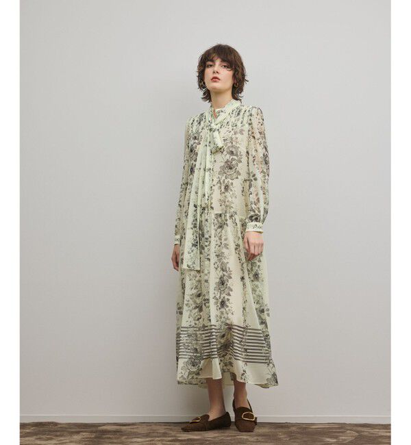 Diagram「フラワープリントティアードワンピース」|ワンピース|