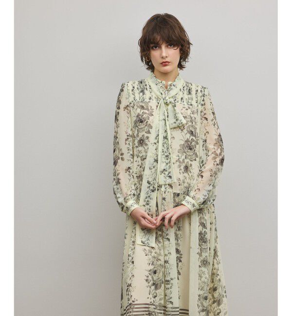 Diagram「フラワープリントティアードワンピース」|ワンピース|