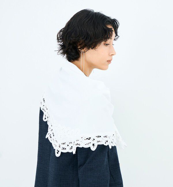 NOLLEY'S「《手洗い可能》バテンレース三角ストール」|ストール|