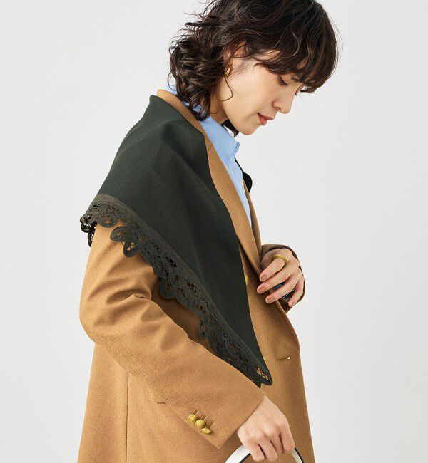 NOLLEY'S「《手洗い可能》バテンレース三角ストール」|ストール|