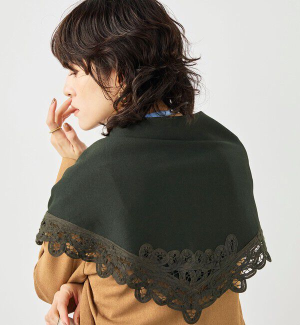 NOLLEY'S「《手洗い可能》バテンレース三角ストール」|ストール|