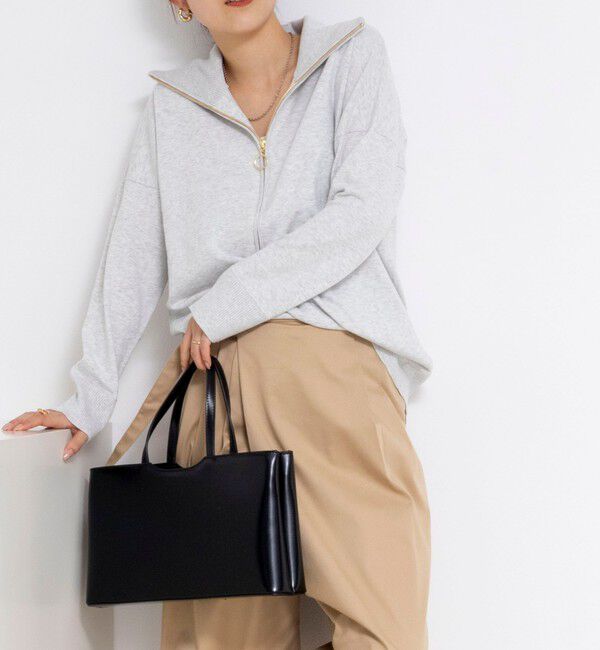 Rie Miller「《手洗い可能》ハーフZIPプルオーバー」|ニット・セーター|