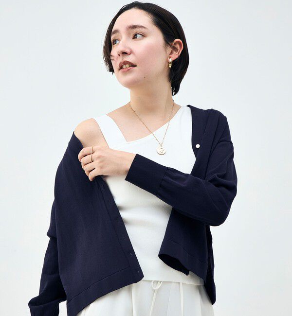 NOLLEY'S「《手洗い可能》アシメントリーカップ付きタンクトップ」|タンクトップ|