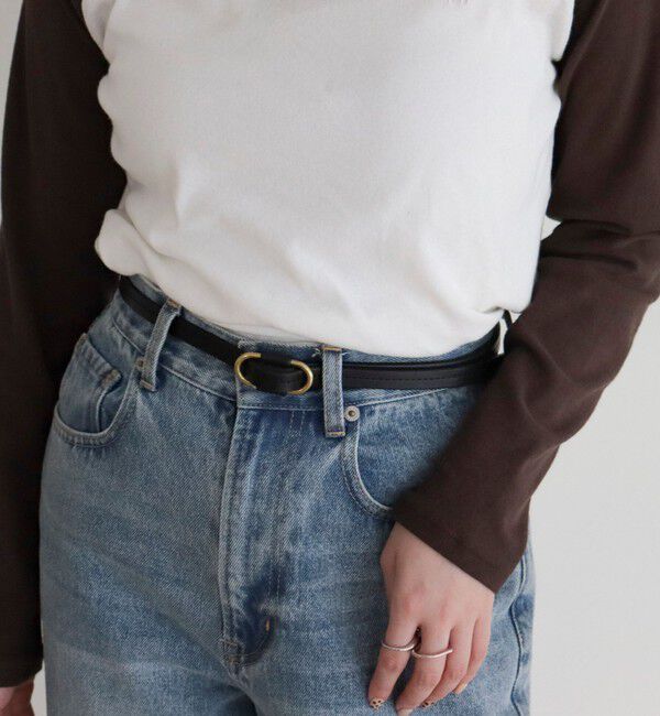 fredy emue「牛革フリー細ベルト」|ベルト|