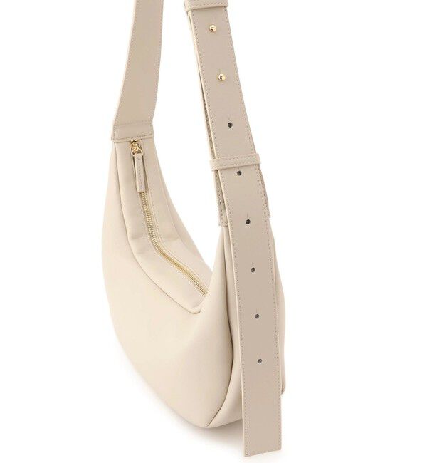SALON adam et rope'「【WEB限定】スプリットレザームーンショルダー」|ショルダー・メッセンジャー|