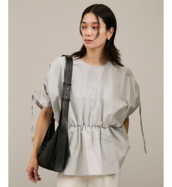 SALON adam et rope'「【WEB限定】スプリットレザームーンショルダー」|ショルダー・メッセンジャー|