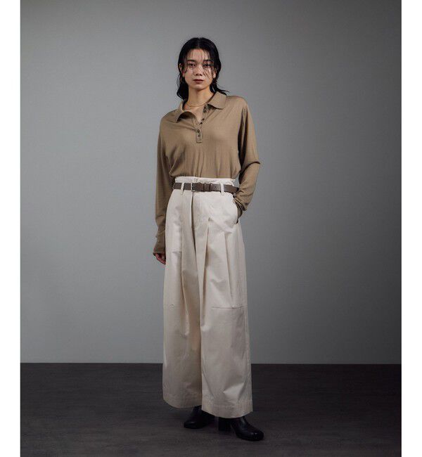 SALON adam et rope'「【W S（ドゥーブル）】レザースクエアバックルベルト」|ベルト|