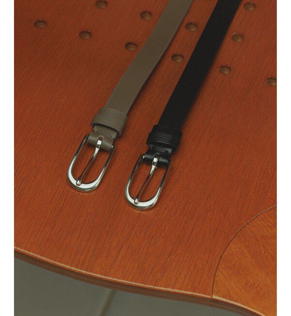 SALON adam et rope'「【W S（ドゥーブル）】レザーオーバルバックルベルト」|ベルト|