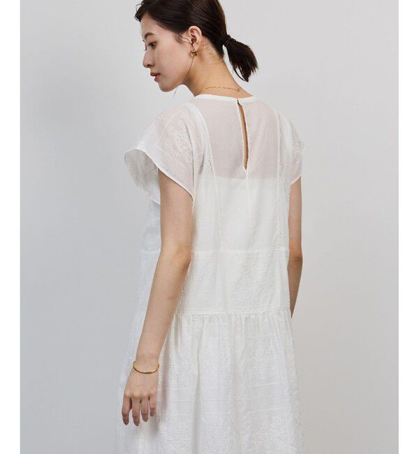 ROPE「コットンエンブロイダリーレースワンピース」|ワンピース|