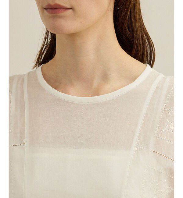ROPE「コットンエンブロイダリーレースワンピース」|ワンピース|