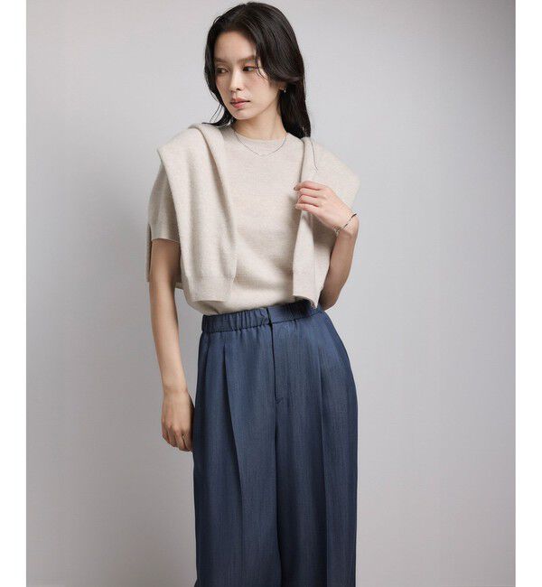 ROPE「【一部WEB限定】ウールカシミヤ ブレンドニットカーディガン/イージーケア」|カーディガン|