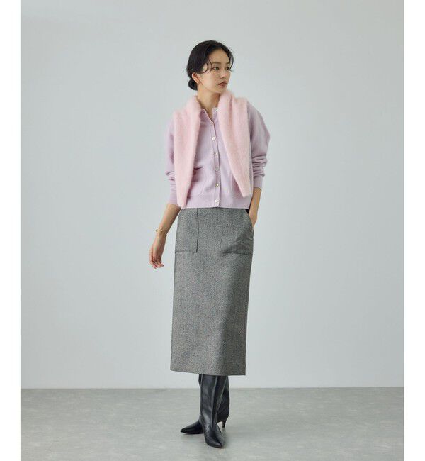 ROPE「【一部WEB限定】ウールカシミヤ ブレンドニットカーディガン/イージーケア」|カーディガン|