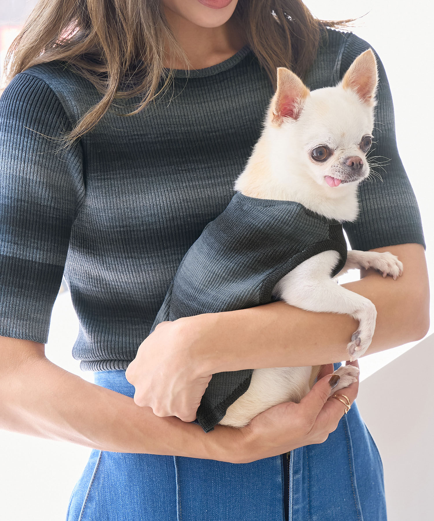 ROPE PICNIC PASSAGE「【DOG】リンクコーデ/ニットタンクトップ」|その他|