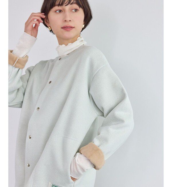 Rope&rsquo;Picnic「【DISCUS ATHLETIC/ディスカスアスレチック】裏シャギーボンディングノーカラージャケット」|カーディガン|