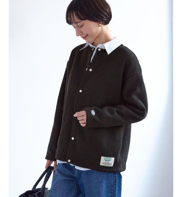 Rope&rsquo;Picnic「【DISCUS ATHLETIC/ディスカスアスレチック】裏シャギーボンディングノーカラージャケット」|カーディガン|