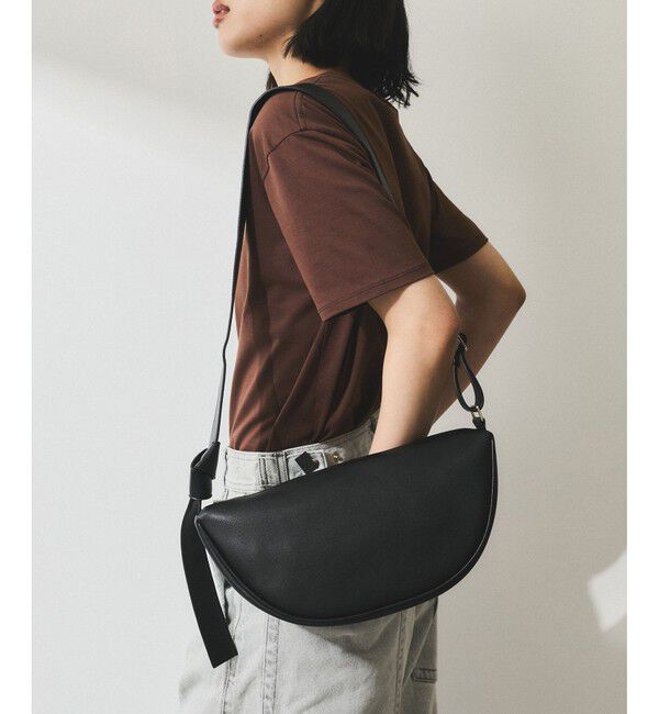 ADAM ET ROPE'「【WEB限定】・【サステナブル】ムスビショルダーバッグ」|ショルダー・メッセンジャー|ブラック(01)