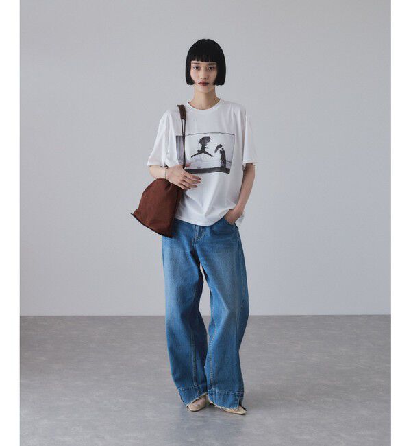 ADAM ET ROPE'「【サステナブル】アーティフシャルレザー巾着バッグ」|ショルダー・メッセンジャー|