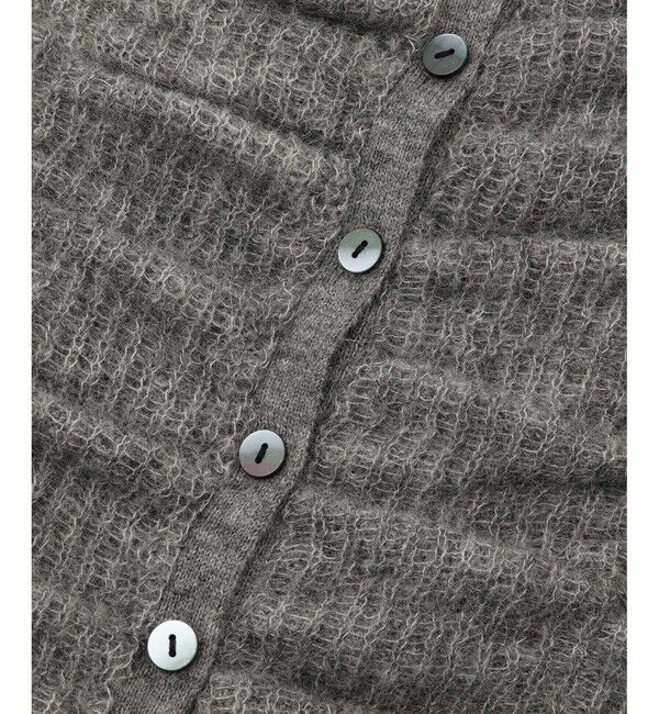 ADAM ET ROPE'「【WEB限定】ダブルモヘアシャーリングカーディガン」|カーディガン|