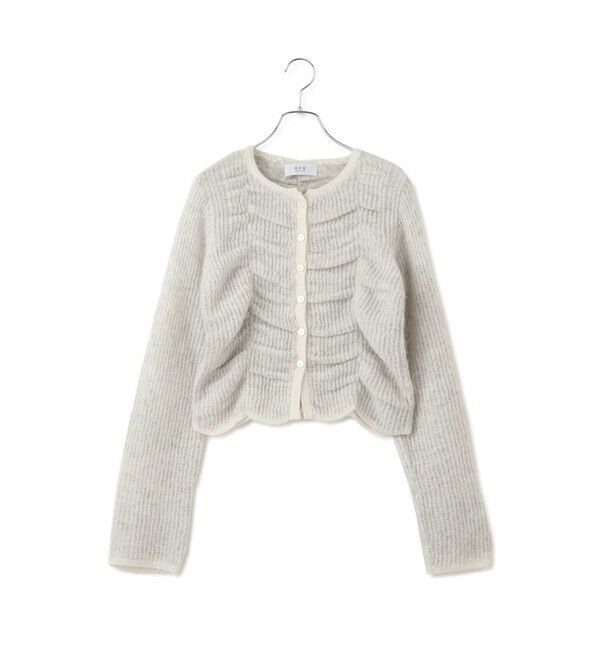 ADAM ET ROPE'「【WEB限定】ダブルモヘアシャーリングカーディガン」|カーディガン|