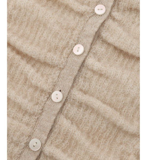 ADAM ET ROPE'「【WEB限定】ダブルモヘアシャーリングカーディガン」|カーディガン|