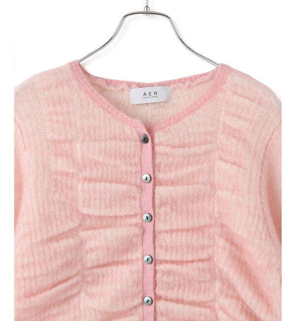 ADAM ET ROPE'「【WEB限定】ダブルモヘアシャーリングカーディガン」|カーディガン|