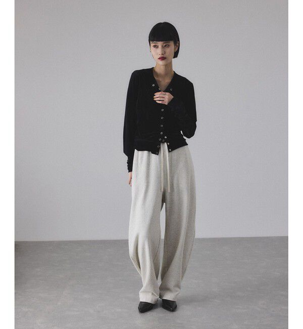 ADAM ET ROPE'「マルチWAYシアートリコットベロアカーディガン」|カーディガン|